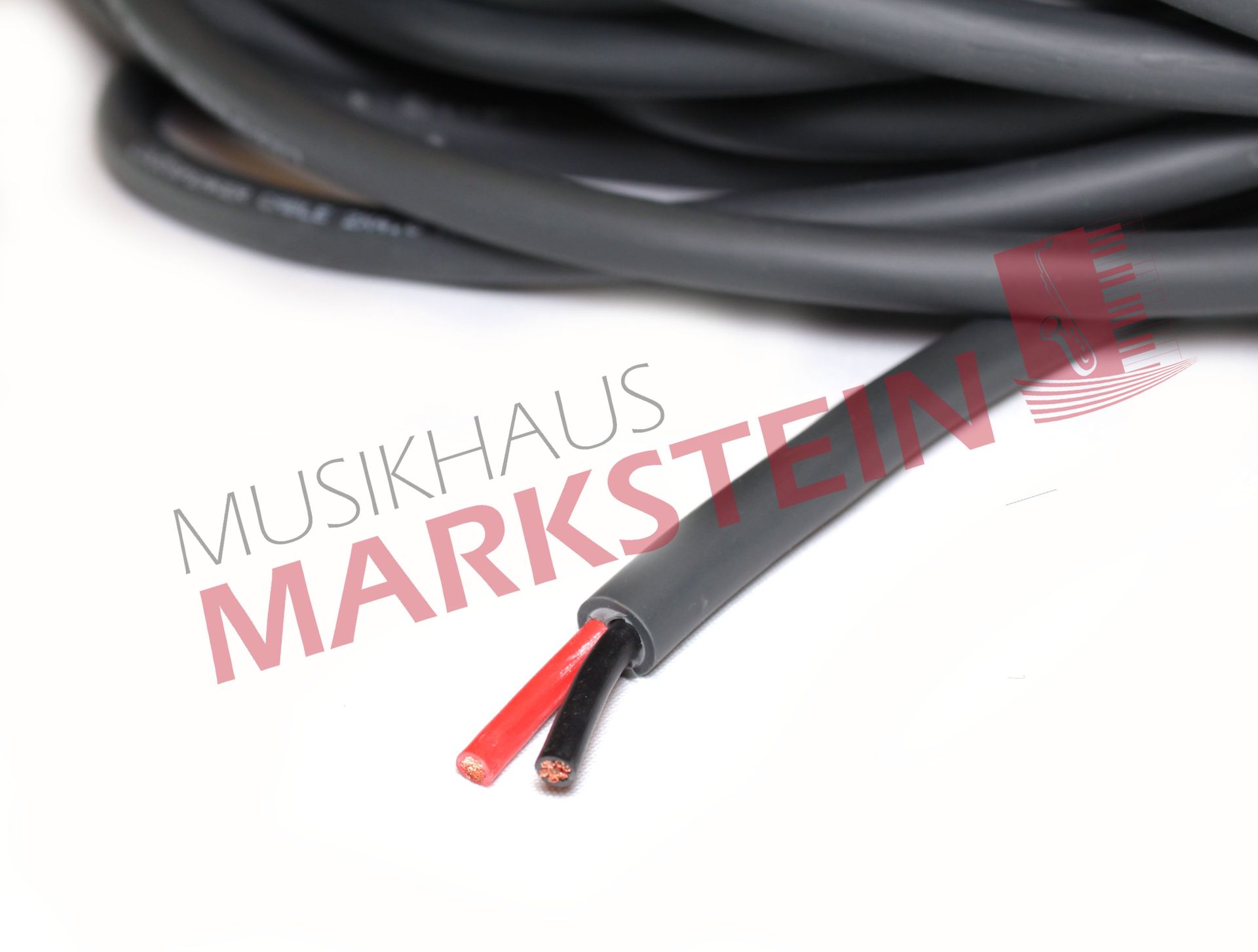 HQ-PA Lautsprecherkabel 2x1.5mm² Gummimantel Meterware / schwarz