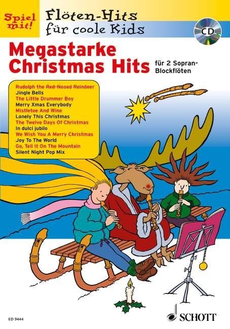 Noten Megastarke Christmas Hits ED 9444 Blockflöte  incl. Playback CD