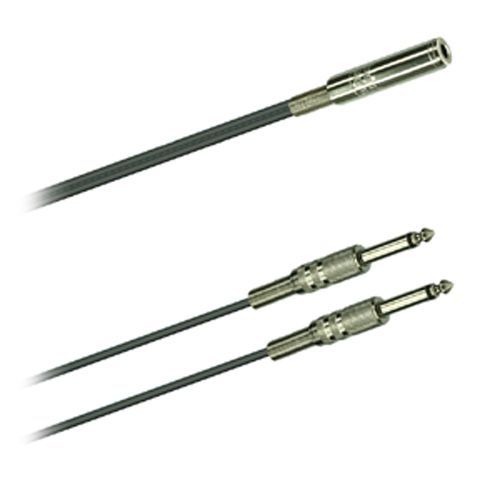 Kabeladapter 2x 6,3mm Klinkenstecker 6,3mm Klinkenbuchse, 0,2 Meter