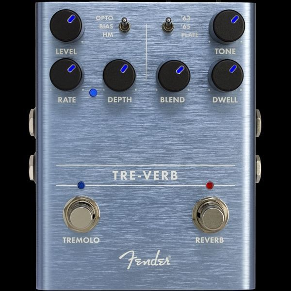 Fender Tre-Verb Digital Reverb/Tremolo Pedal  Effektgerät für E-Gitarre Stompbox