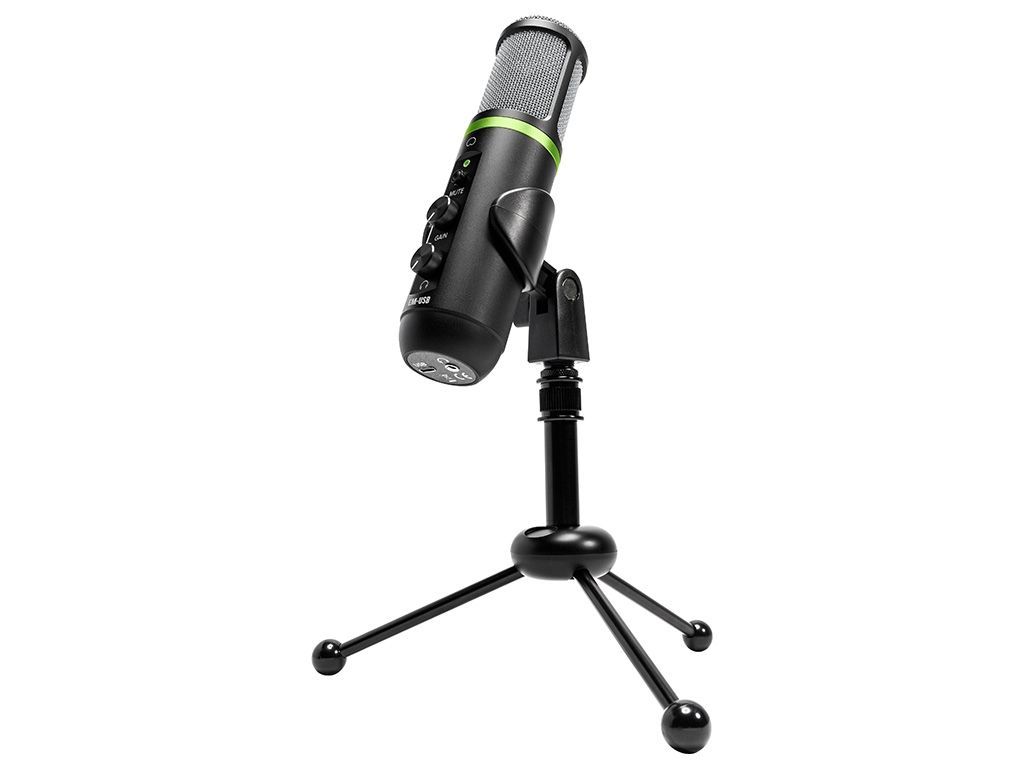 Mackie EM-USB  USB Kondensator Mikrofon inkl. Tischstativ, Kabel, Klemme