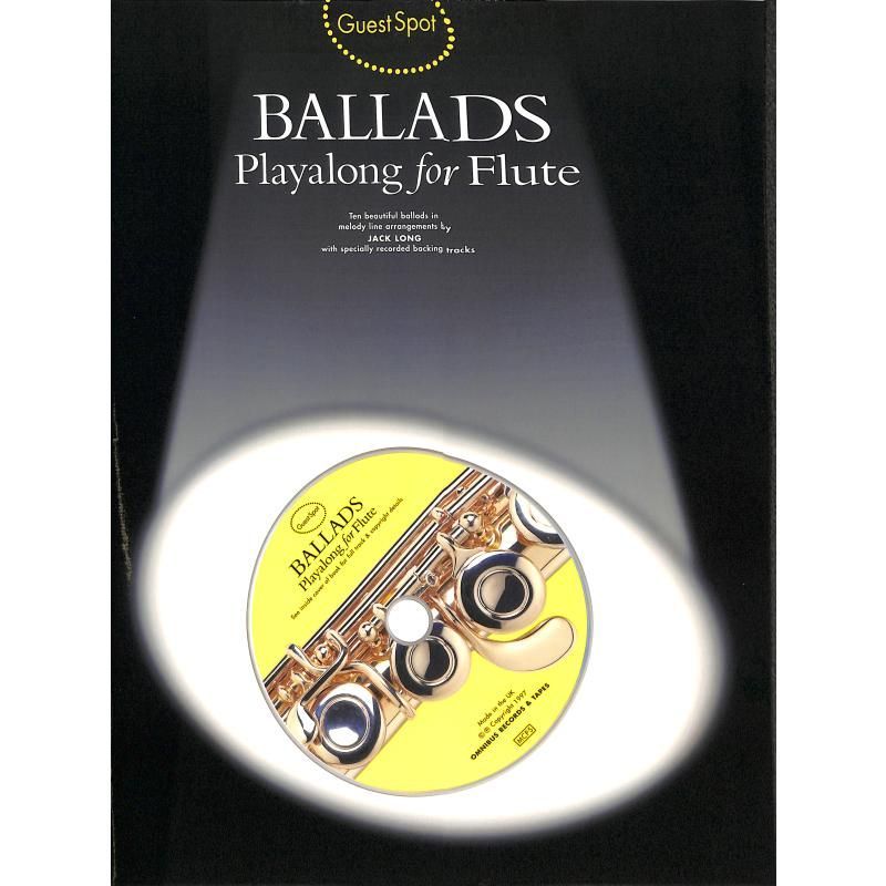 Noten Ballads - playalong incl. playback CD  für Querflöte MSAM 941798