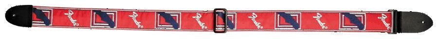 Fender Monogramm Gitarrengurt, RWB, Guitarstrap mit Fenderlogo, 50mm breit_00002873-3_
