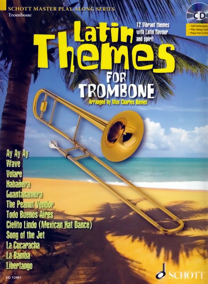 Noten Latin Themes for Trombone incl. CD Lateinamerikanische Titel ED 12997 