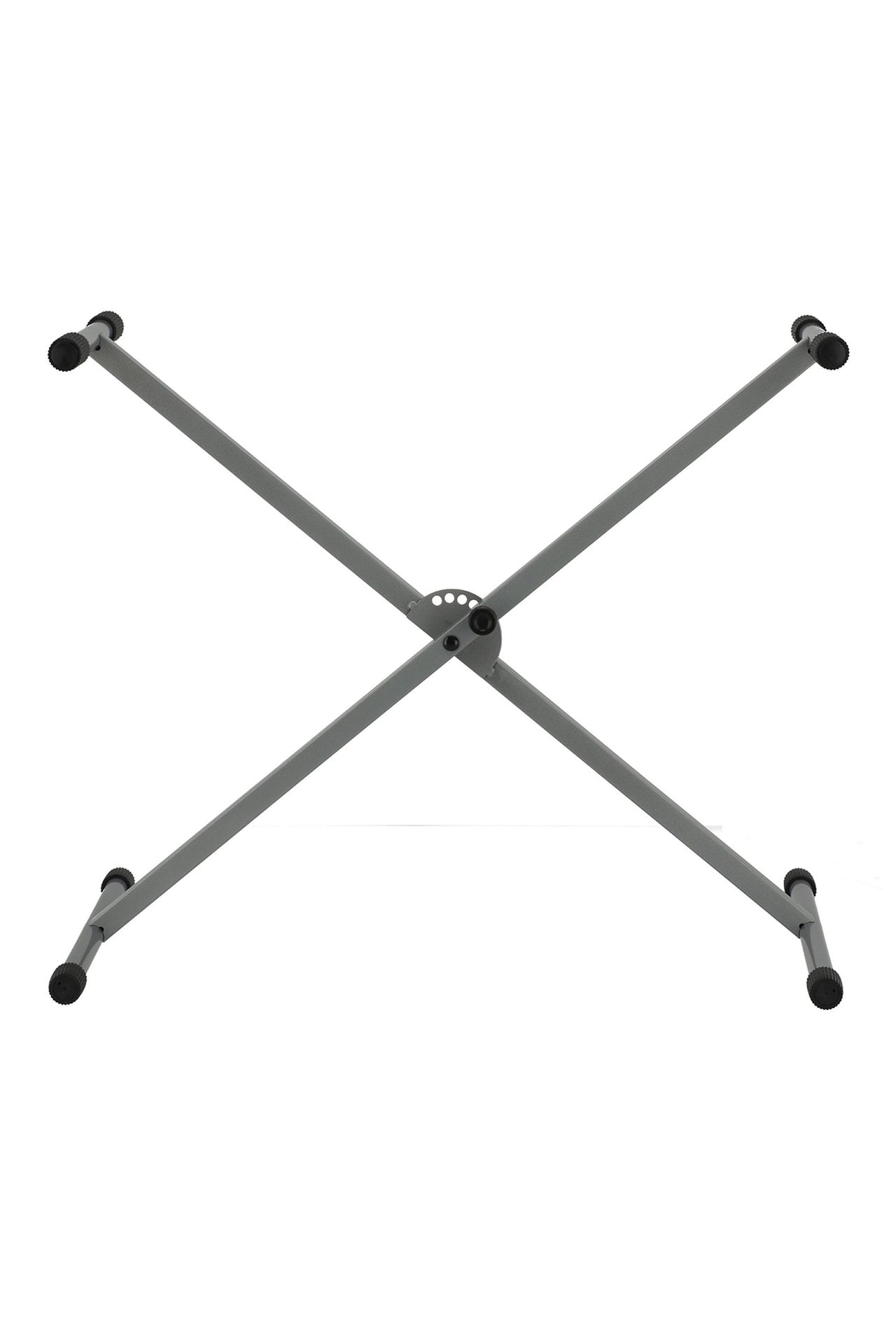Markstein Keyboardständer, X-Stativ, Alu, Silber, Lochscheibenverstellung