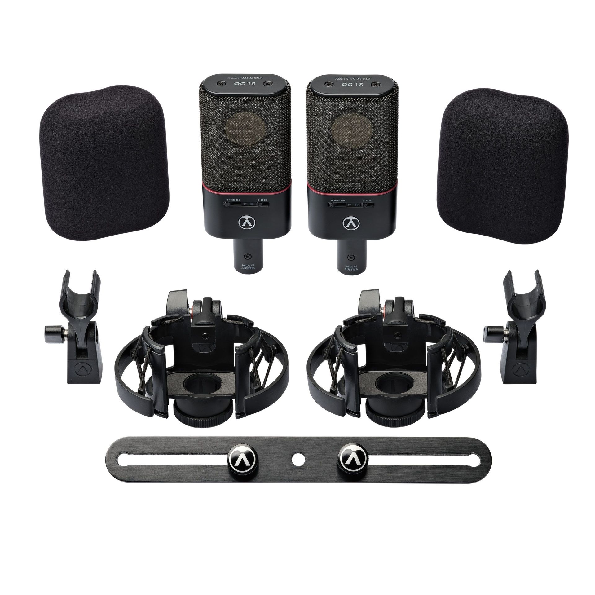 Austrian Audio OC18 OC18 Dual Set Plus, Stereo Mikrofon-Set