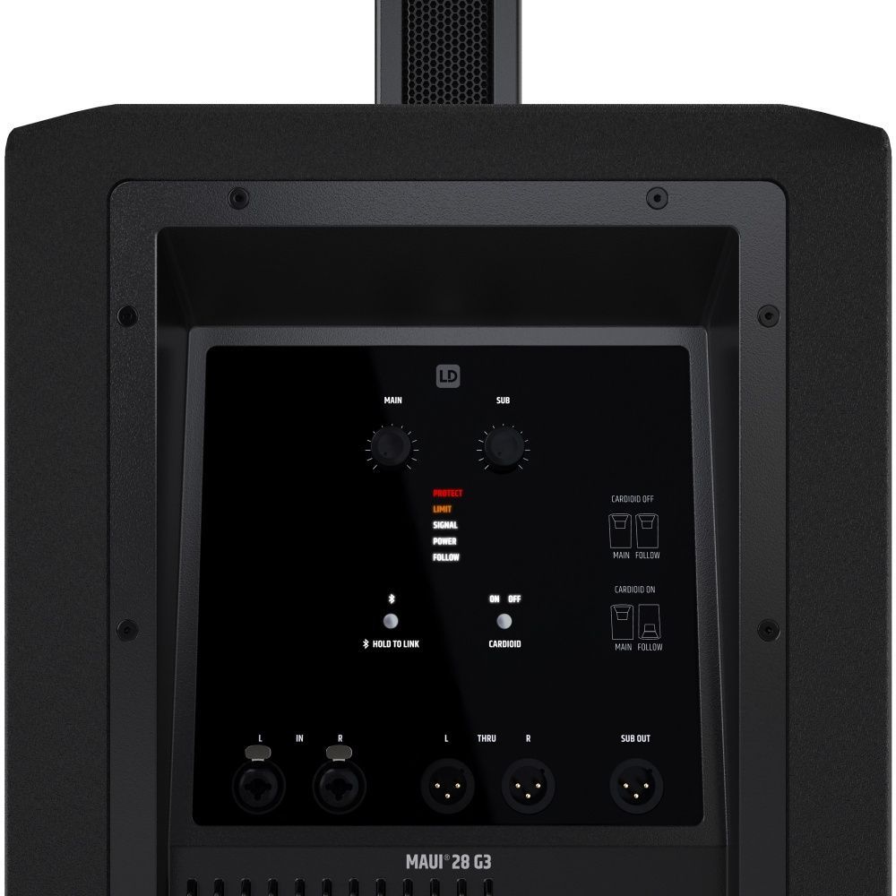 LD Systems Maui 28 G3 Kompaktes Säulensystem mit Bluetooth schwarz NEU_00052286_