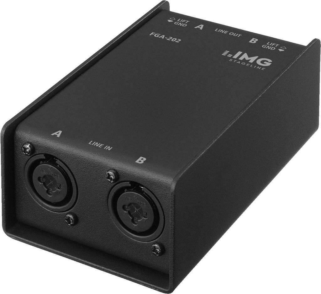 IMG Stage Line FGA-202 Professioneller Stereo-Line-Übertrager mit XLR_00039840_