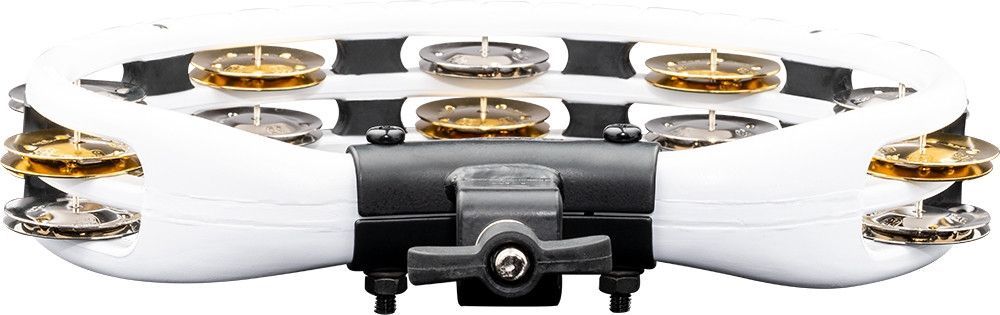 Meinl TMT2M-WH Drum Tambourin Stahl-/ Messingschellen 