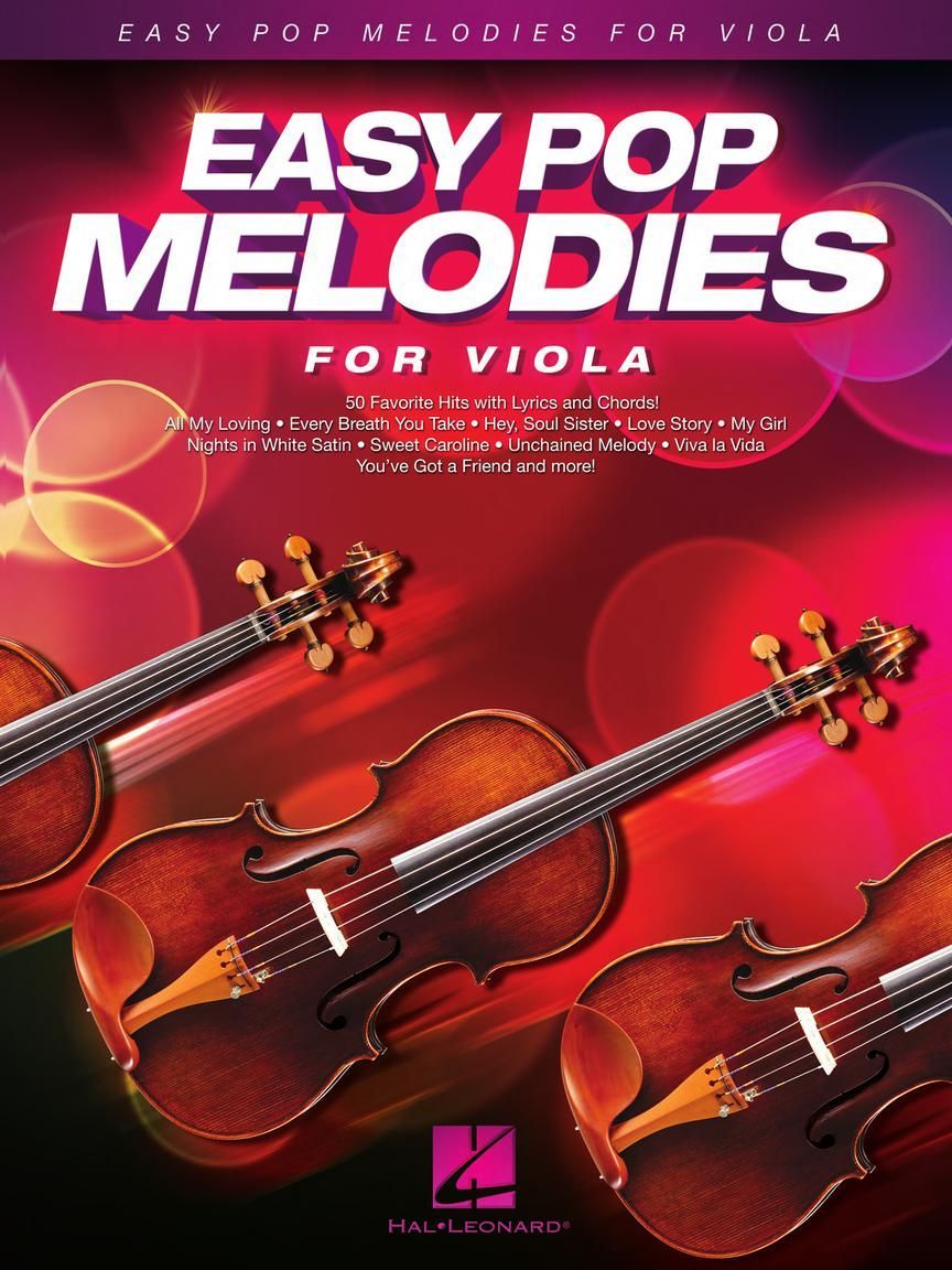 Noten Easy Pop Melodies für Viola Bratsche HL 125792 Hal Leonard leicht spielbar