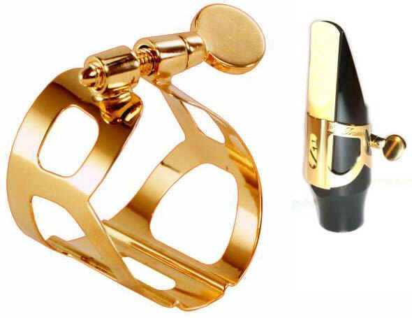 3700031211051 - L10 Blattschraube   Ligature L-10 Altsaxophon Goldlack incl Kapsel