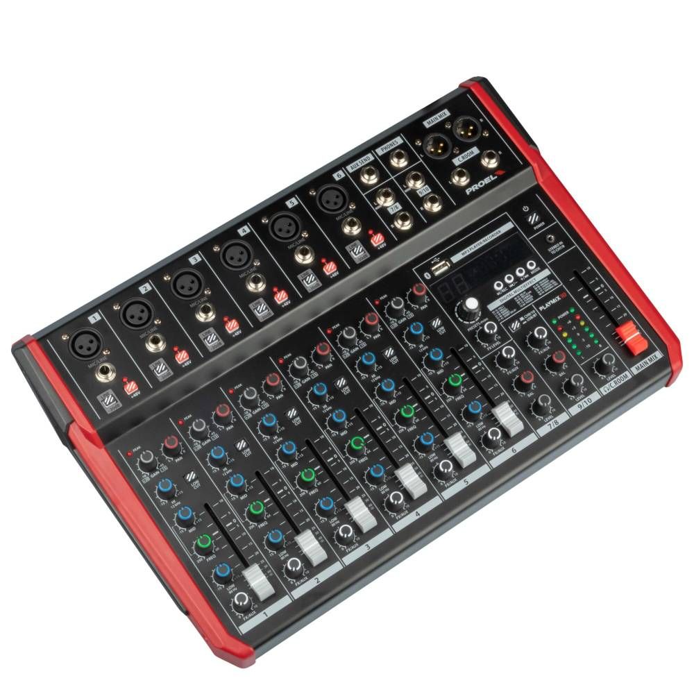 Proel PLAYMIX 10 Mixer mit Multieffekt, MP3-Player und Bluetooth_00054565_