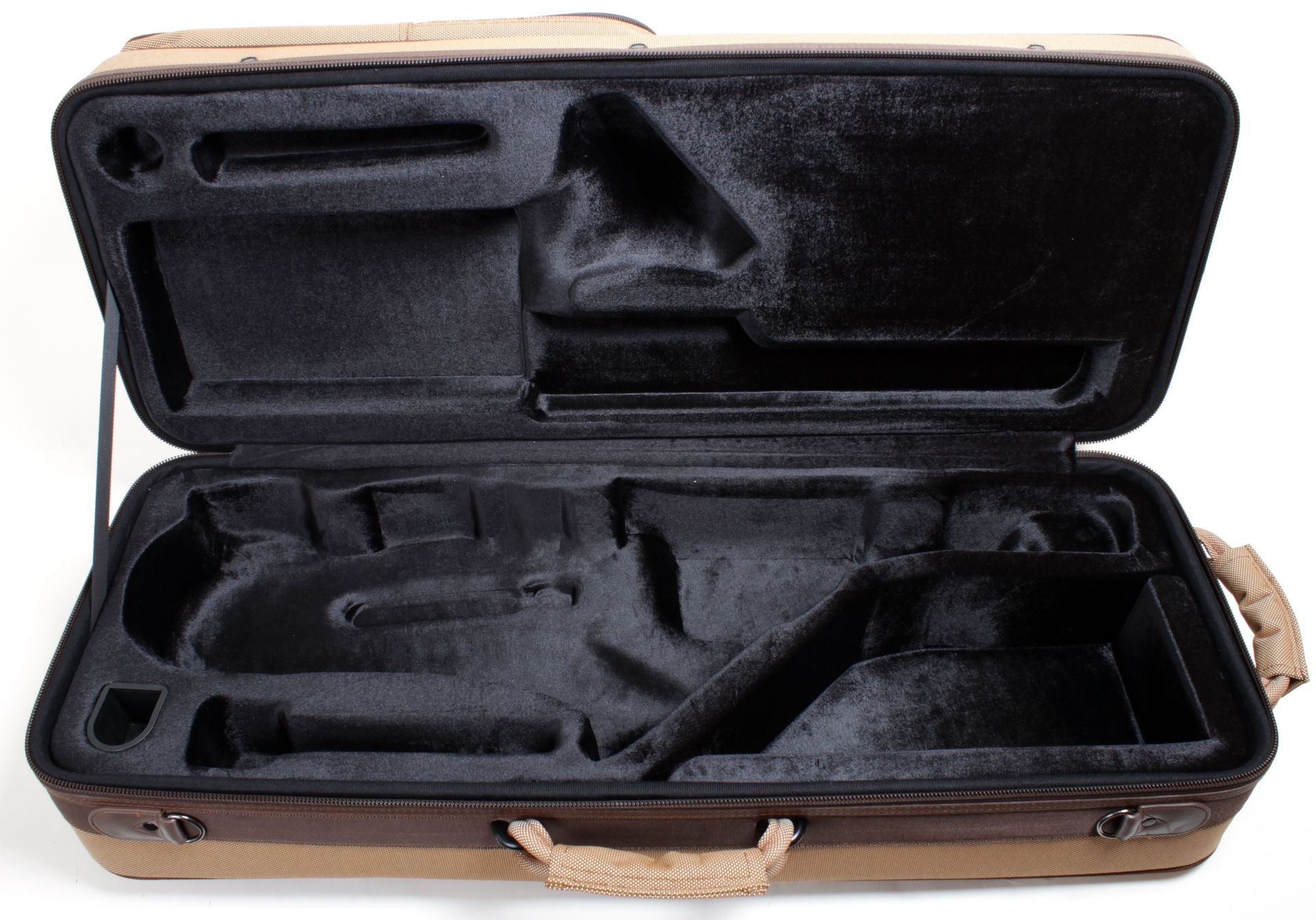 Koffer-Etui Tenorsaxophon "Retro" Rechteckform mit Rucksackgurten Koffer-Etui Tenorsaxophon "Retro" Rechteckform mit Rucksackgurten