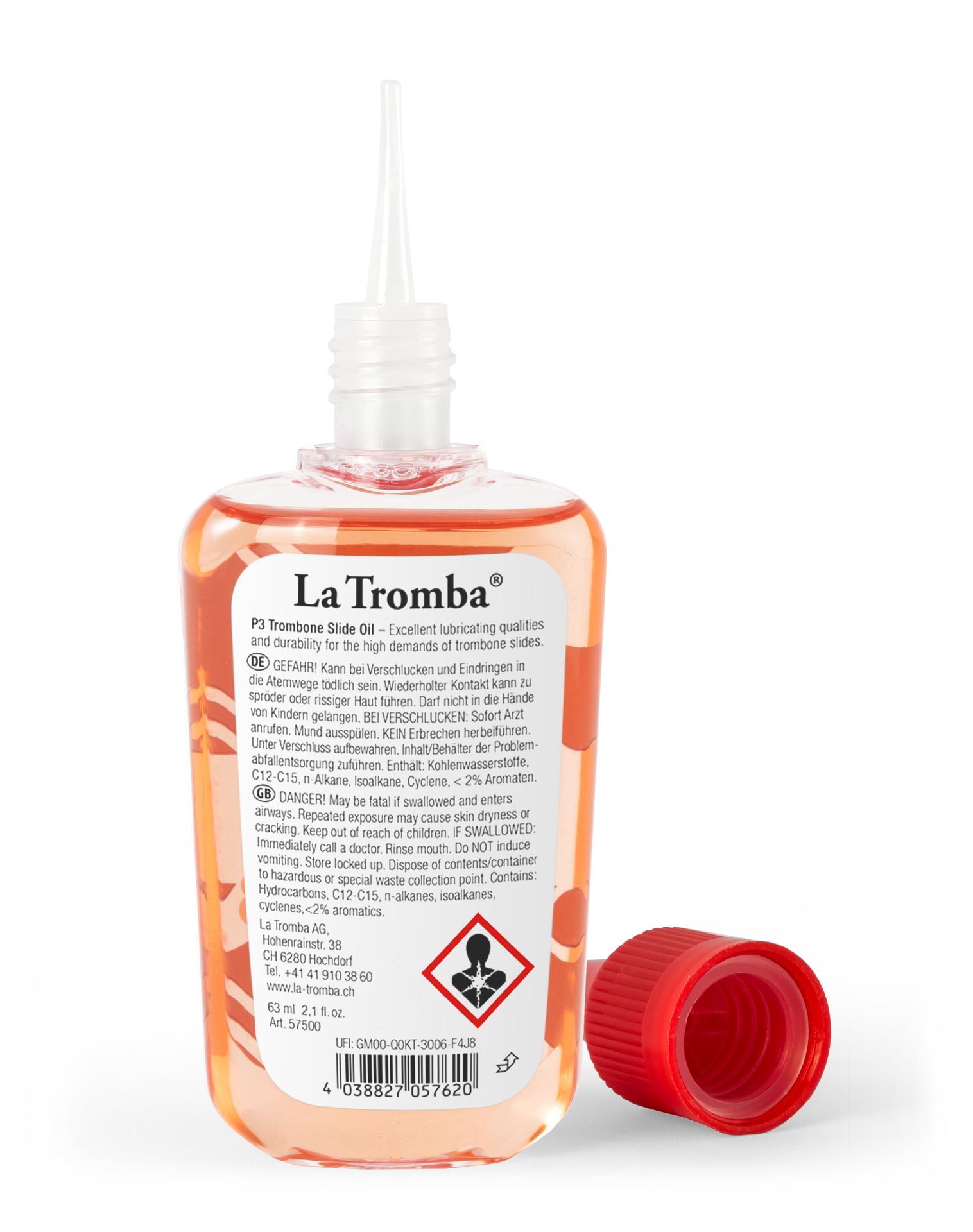 La Tromba P3 Posaunen-Zug-Öl , Slide Oil, 65 ml Flasche