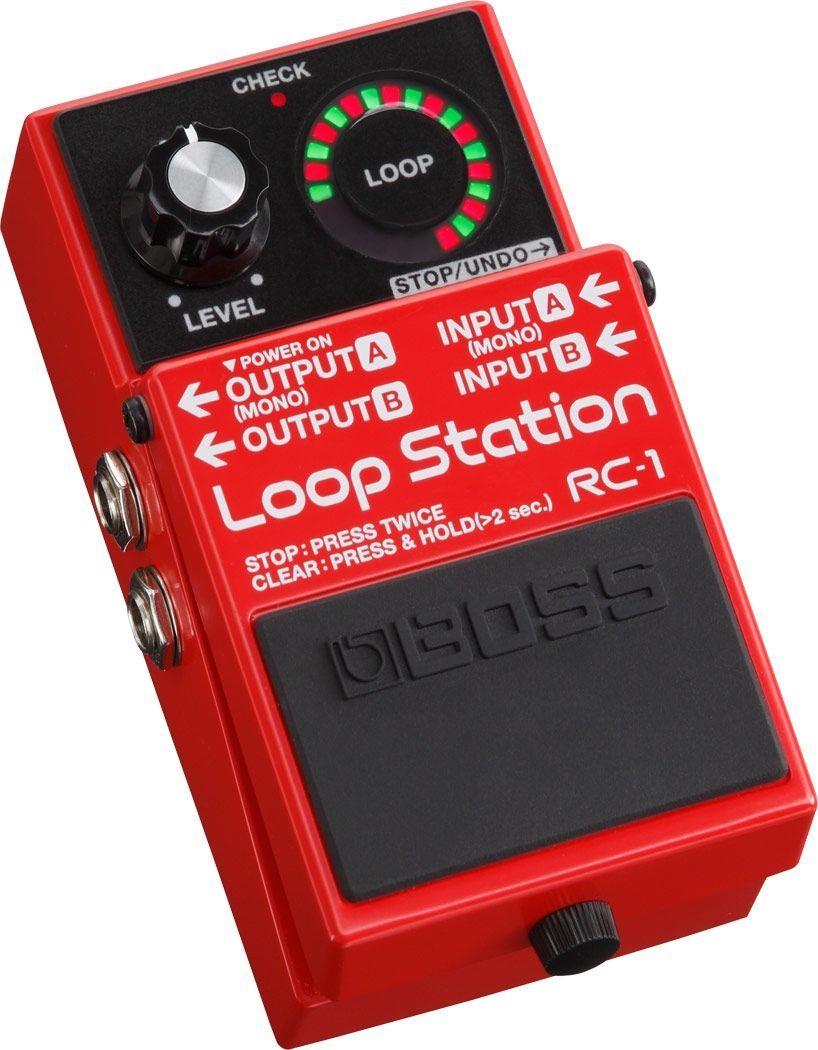 BOSS RC-1 Loop Station Pedal | Einfacher Looper für Gitarre, Bass, Keyboard & mehr | LED-Anzeige mit 24 Segmenten | 12 Minuten Aufnahmezeit | Aufnahme, Wiedergabe, Overdub, Undo/Redo Loops