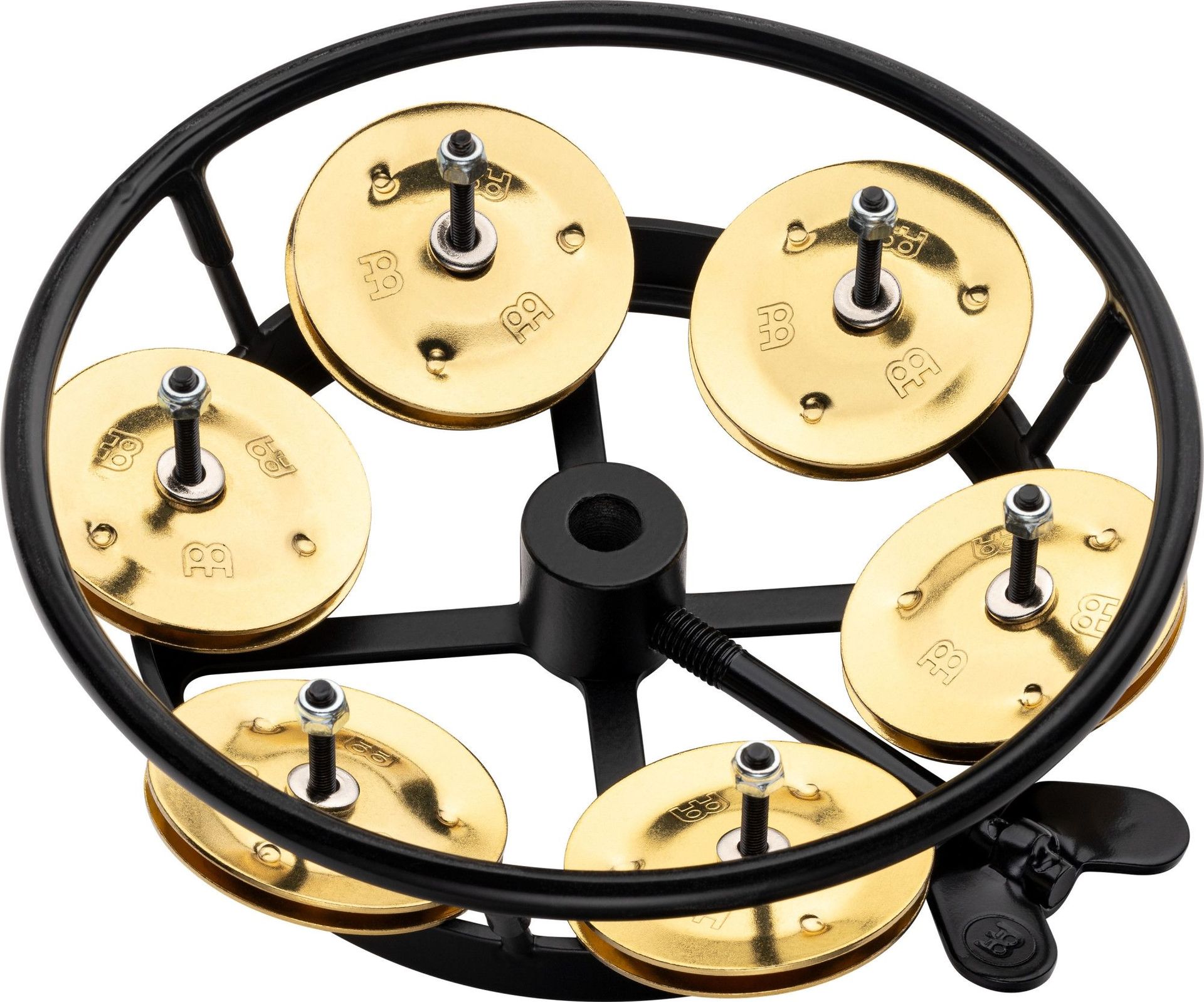 0840553066326 - - HiHat Tambourine THH1B-BK Metal Brass Jingles 0840553066326 - - HiHat Tambourine THH1B-BK Metal Brass Jingles