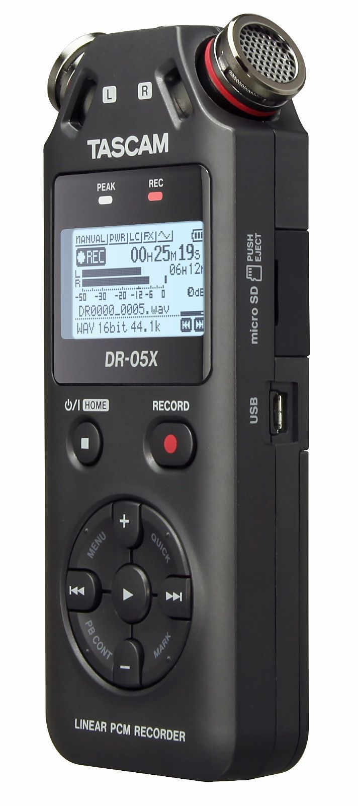 Tascam DR-05X  tragbarer Digitalrecorder und USB-Audiointerface