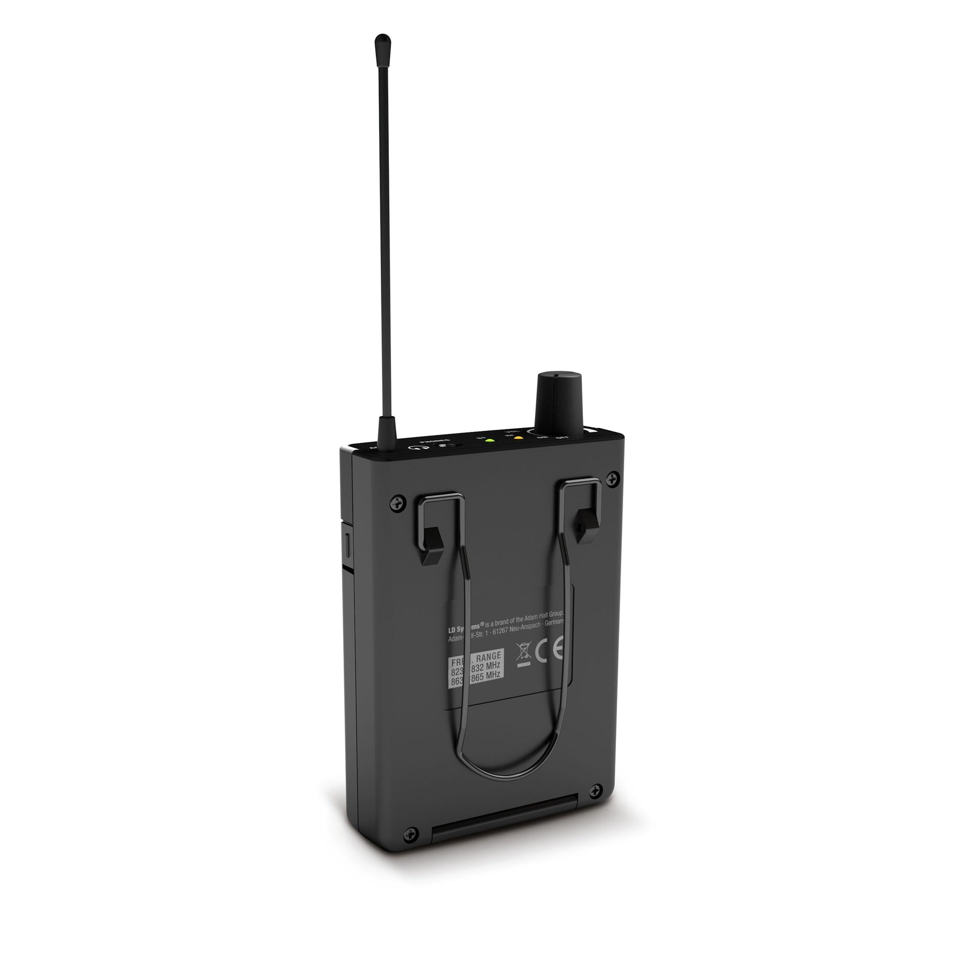LD Systems U308 IEM HP In-Ear Set 823 - 832 MHz und 863 - 865 MHz , 9,5"