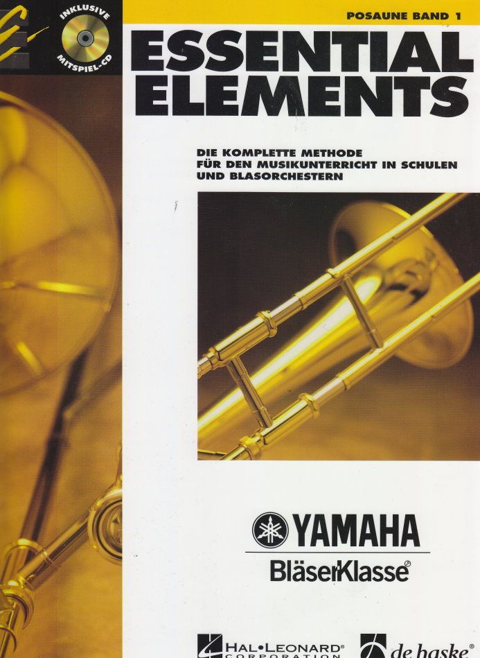 Noten ESSENTIAL ELEMENTS 1 Posaune incl. CD Yamaha Bläserklasse DHE 0573