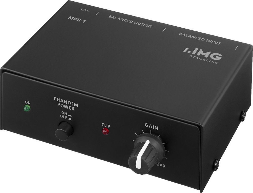 IMG Stage Line MPR-1 1-Kanal Mikrofon-Vorverstärker mit Phantomspeisung
