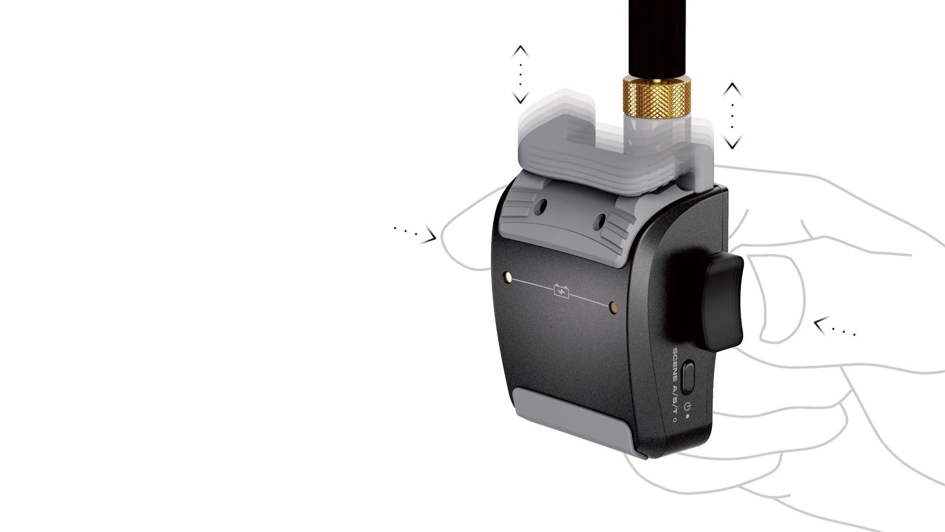 NUX B6 Blasinstrumenten-Wireless-System 2,4 GHz, Anklippmikrofon für Saxophon