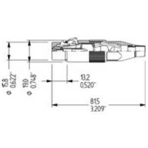 XLR Amphenol AC3F, XLR Stecker, female 