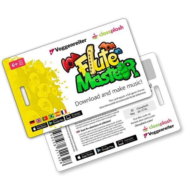 Blockflöte lernen Flute Master (App) mit Holz-Blockflöte barocke 