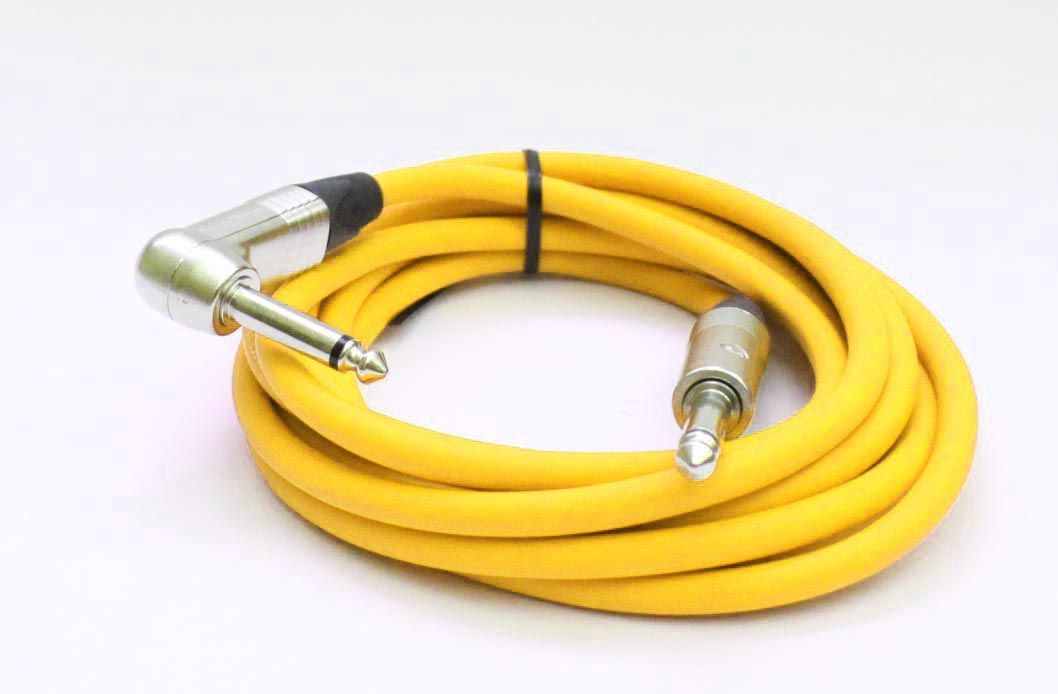 4051344026085 - Gitarrenkabel 63mm Winkelklinke Klinke Mono Neutrik 3 Meter gelb 4051344026085 - Gitarrenkabel 63mm Winkelklinke Klinke Mono Neutrik 3 Meter gelb
