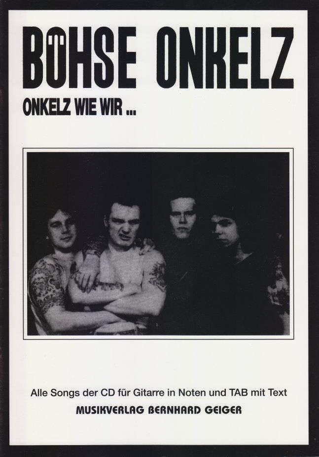 Noten Gitarre Böhse onkelz wie wir... Geiger Verlag SB 36