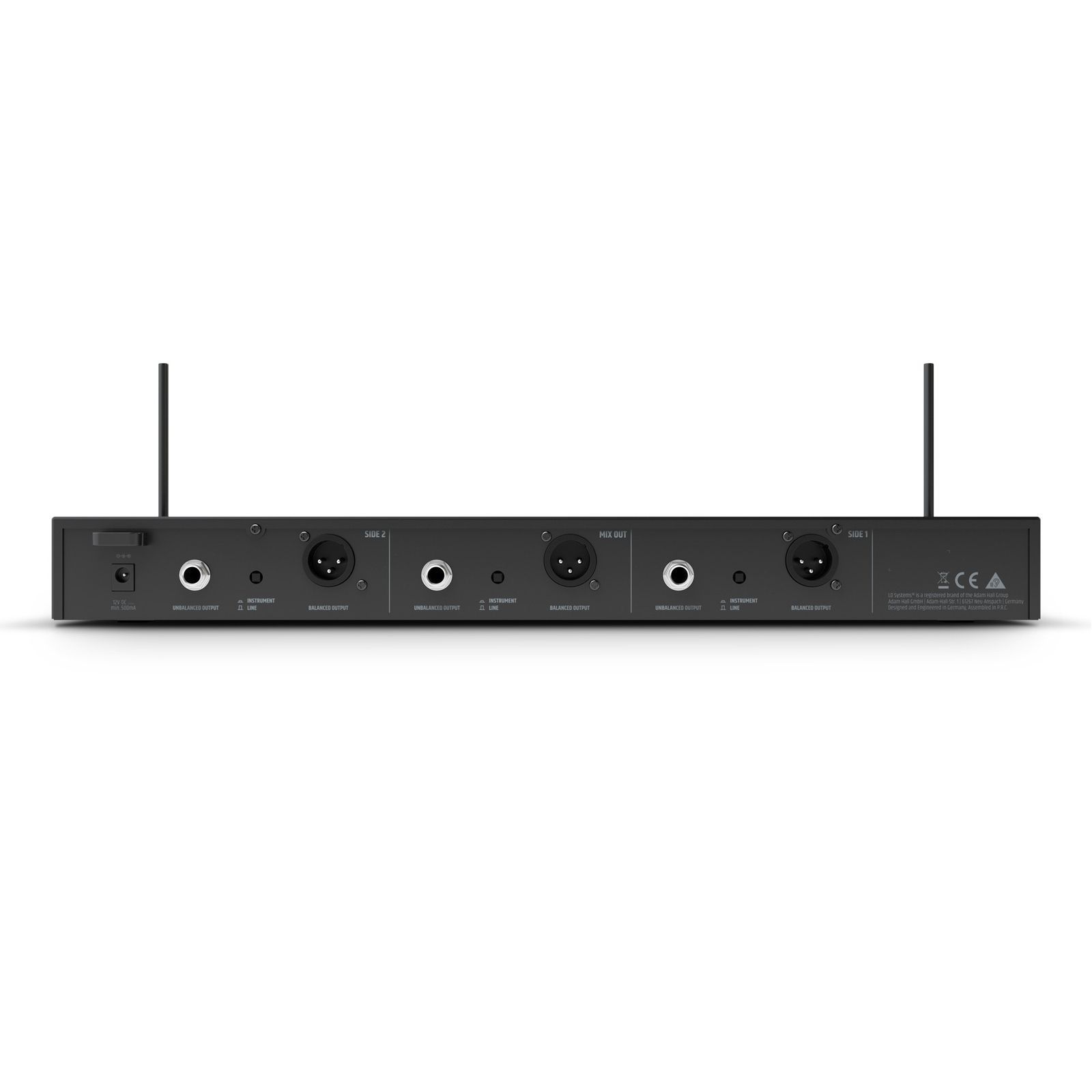 LD Systems U308 HHD2 Dual Vocal Wireless System, 863 - 865 MHz + 823 - 832 MHz