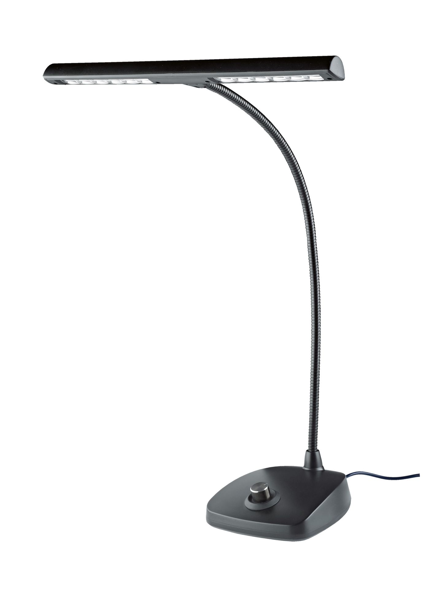 K&M 12298 schwarz LED-Pianoleuchte Klavierleuchte dimmbar - 12 Power LED