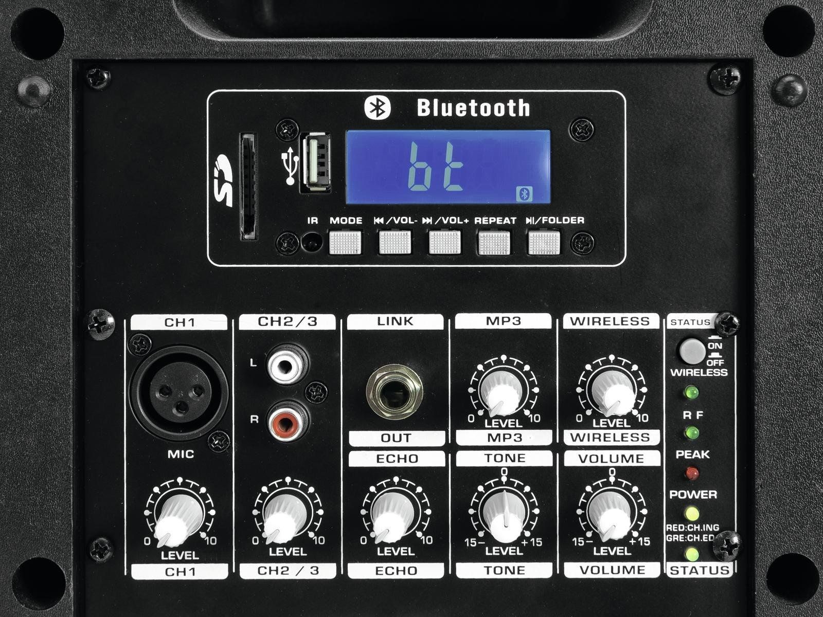 OMNITRONIC WAMS-65BT Drahtlos-PA-System mit Funkmikrofon, Audioplayer, Bluetooth