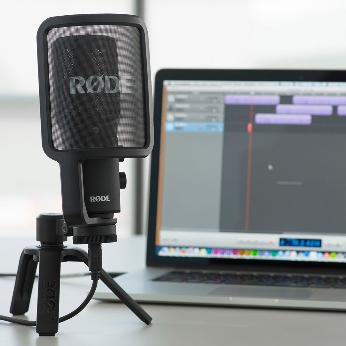 RODE NT-USB  USB-Kondensatormikrofon für Podcast, Vocals, Akustische Instrumente
