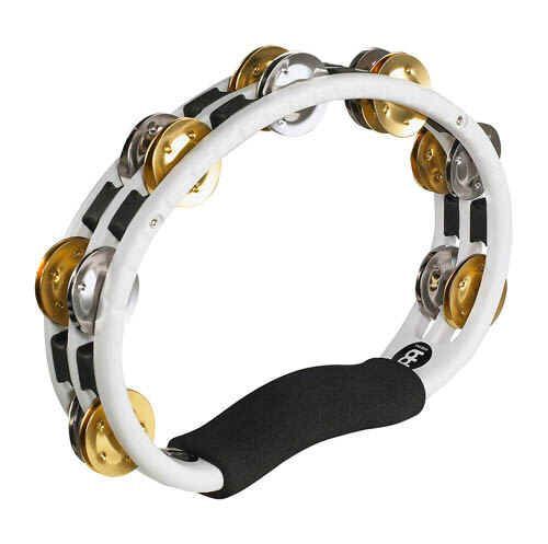 Meinl TMT1M-WH Hand Tambourin Stahl-/ Messingschellen 