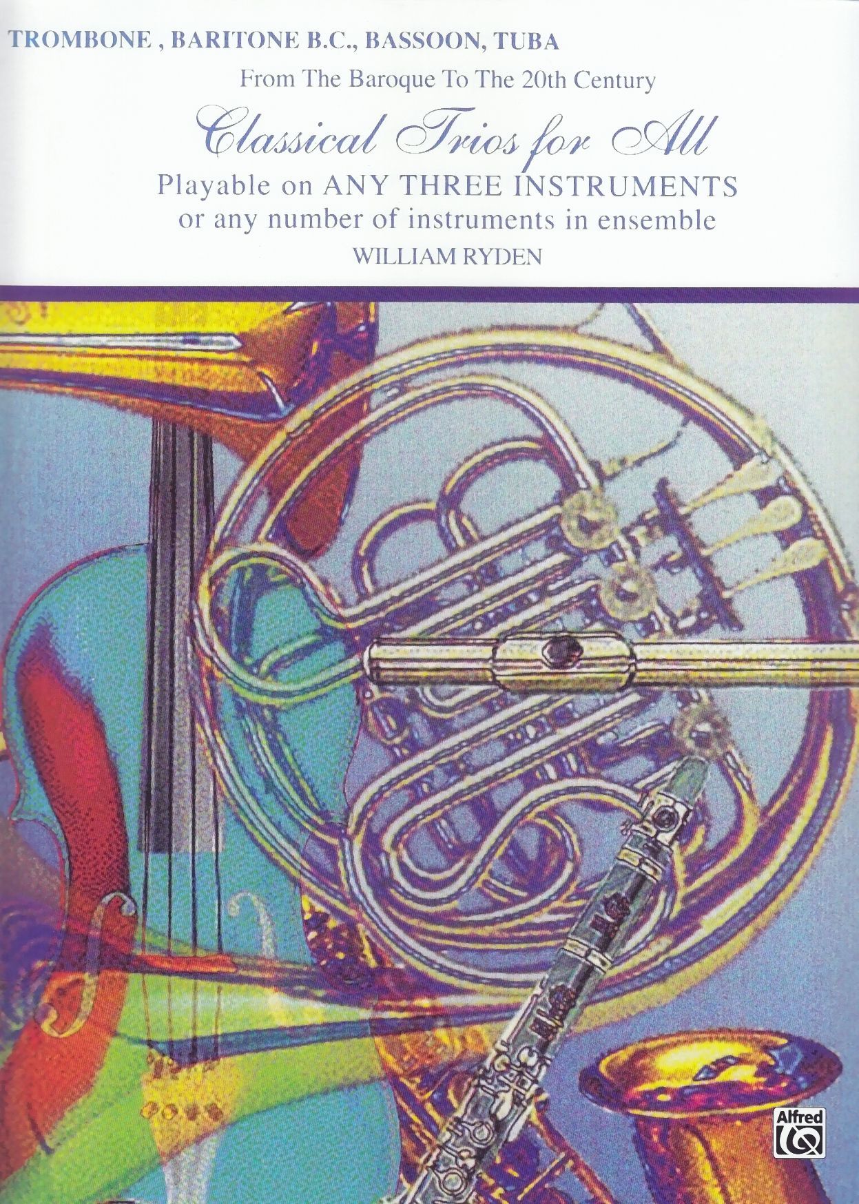 Noten Classical trios for all Bassschlüssel 3 Posaunen, Bariton, Tuba EL 96146
