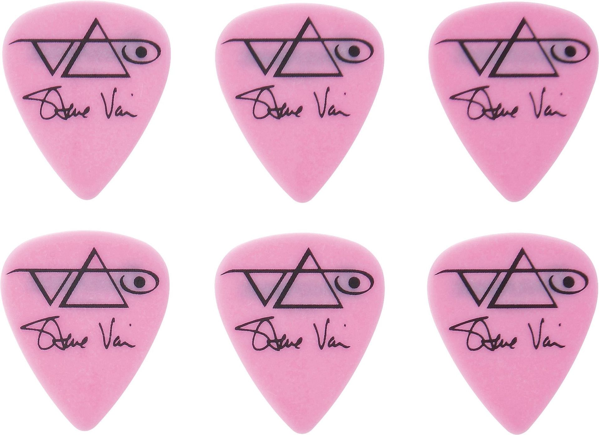 4515110332515 - Steve Vai Guitar-Pick Pink 6er Pack Polyacetal Picks Heavy 1mm