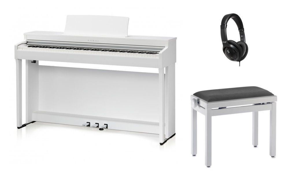 KAWAI CN-201W -SET  Digitalpiano Weiß matt