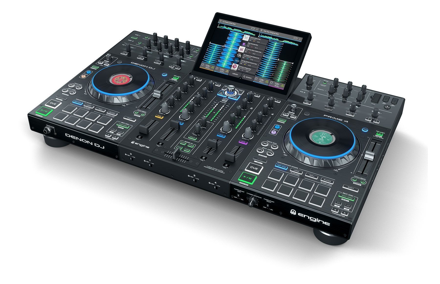 Denon DJ Prime 4  4-Deck Standalone DJ System mit 10 Touchscreen