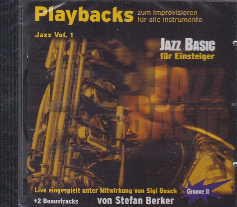 CD Jazz Playbacks 1 zum Improvisieren für Einsteiger Stefan Berker Groove it