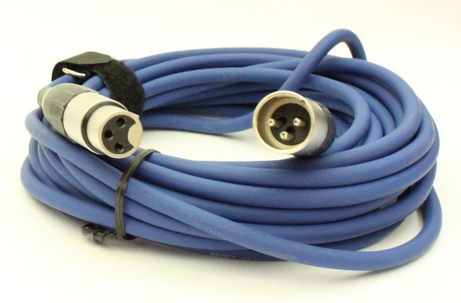 Mikrofonkabel Alcatel XLR male/female, 7,5 Meter, blau