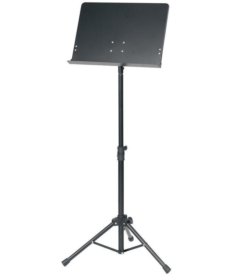Orchesterpult Notenpult Metall MBL, Vollblech-Notenauflage, 65-125cm Höhe_00000901_