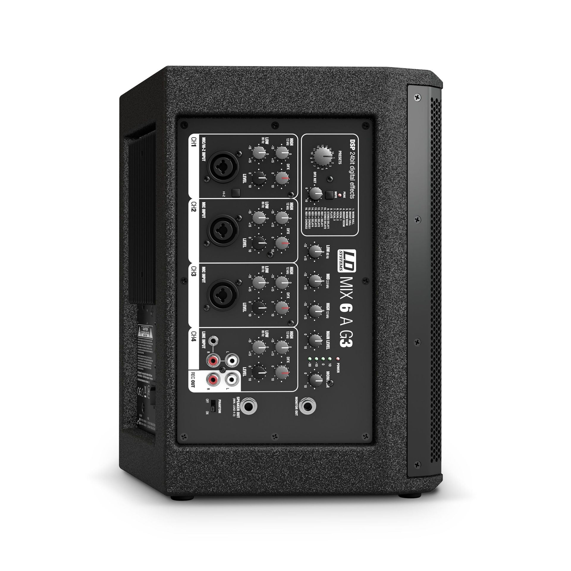 LD Systems Stinger MIX 6 A G3 Aktivbox mit integriertem 4-Kanal-Mixer