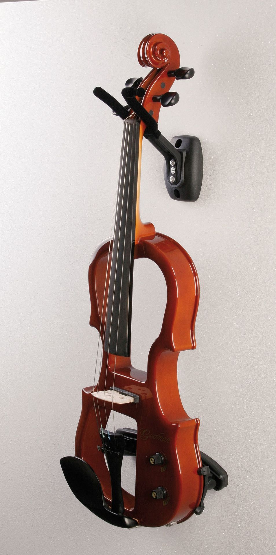 K&M 16580 Violinen-Wandhalter mit Bogenhalterung