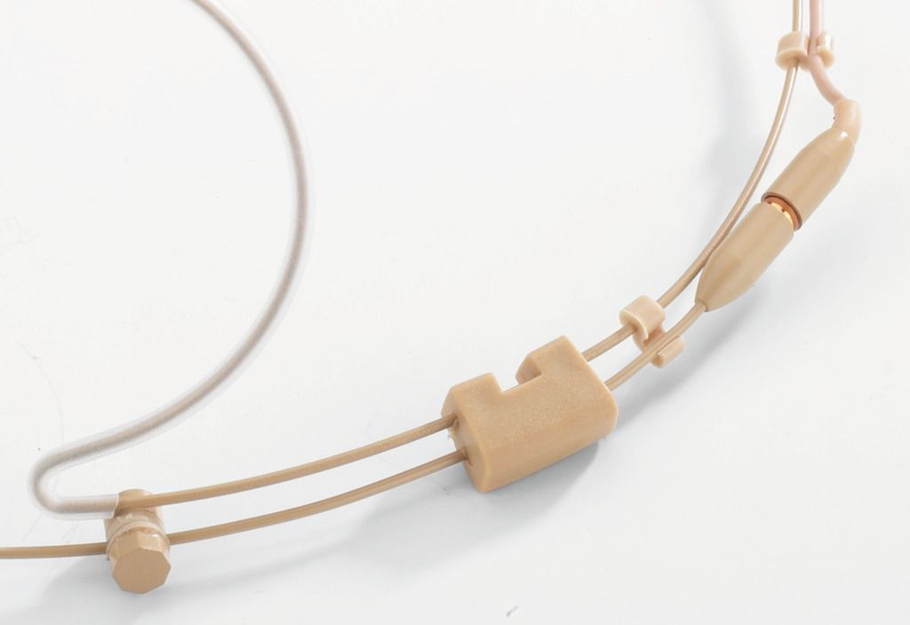 Monacor HSE-152A/SK Headset-Mikrofon, beige , Nackenbügelmikrofon_00053246_