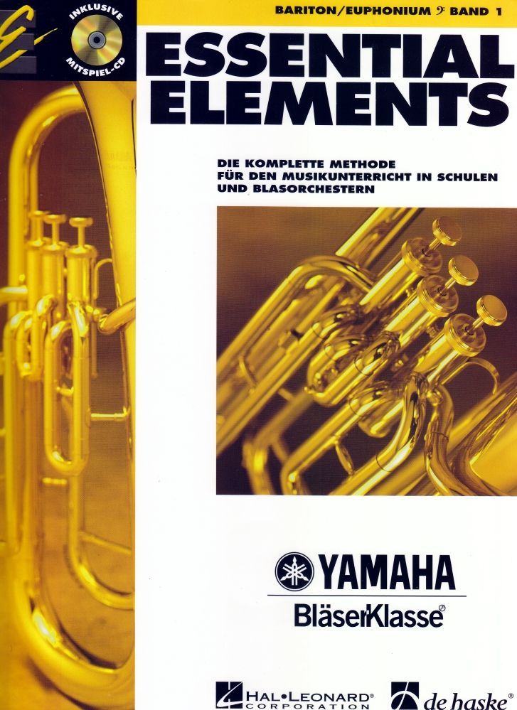 Noten ESSENTIAL ELEMENTS 1 Bariton Euphonium incl. CD Bassschlüssel HASKE -DHE05