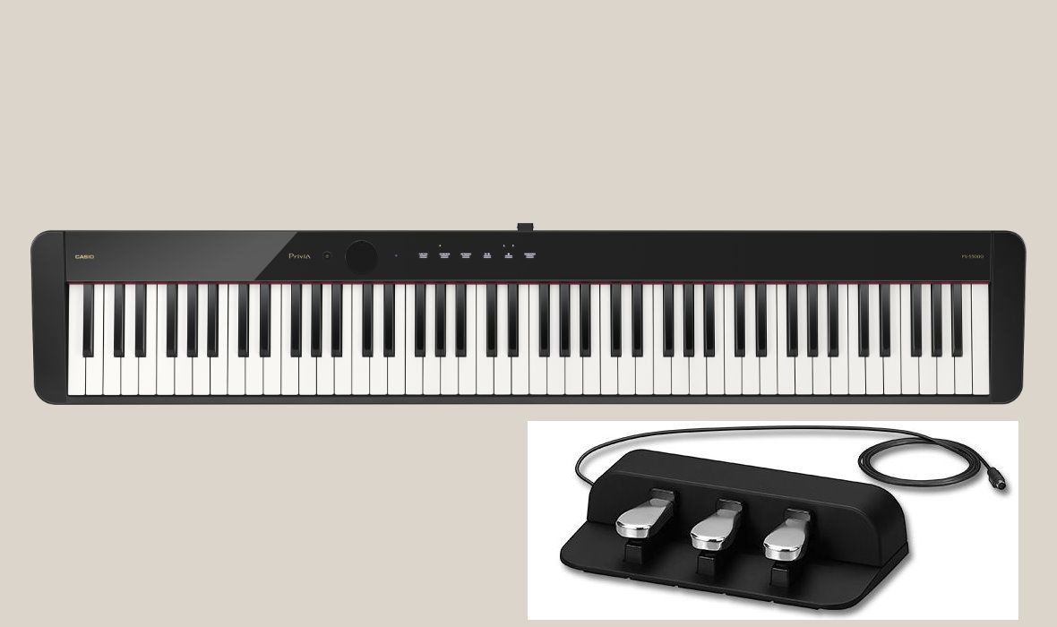 0703062857178 - ! Aktion ! PX-S5000 BK + SP-34 3 fach Pedal - Set Stagepiano