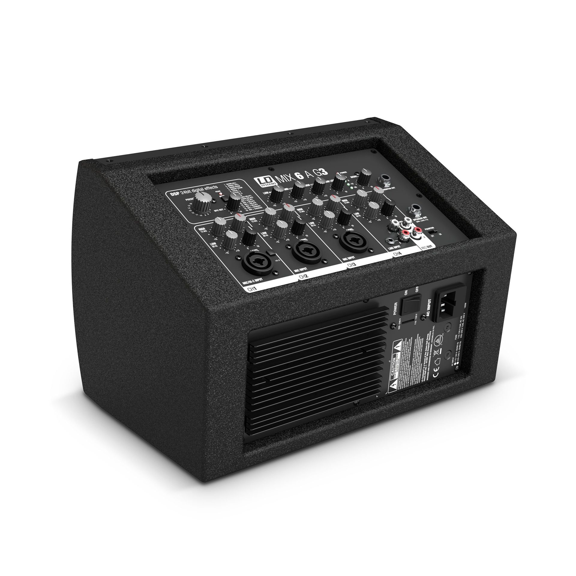 LD Systems Stinger MIX 6 A G3 Aktivbox mit integriertem 4-Kanal-Mixer