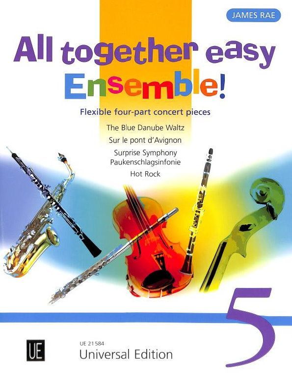 Noten All together easy Ensemble 5 - für variable Besetzungen James Rae UE 21584