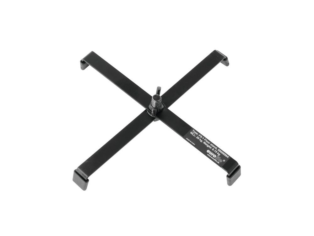EUROLITE FS-1 Floorstand, Stahl, schwarz, Bodenständer für Scheinwerfer_00030997_