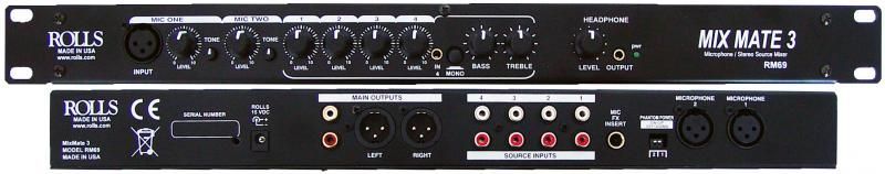 0675889006902 - RM 69 Mixmate 3 19 Mixer 1 HE 2 Mikrofoneingänge + 4 Stereokanäle 15V 0675889006902 - RM 69 Mixmate 3 19 Mixer 1 HE 2 Mikrofoneingänge + 4 Stereokanäle 15V